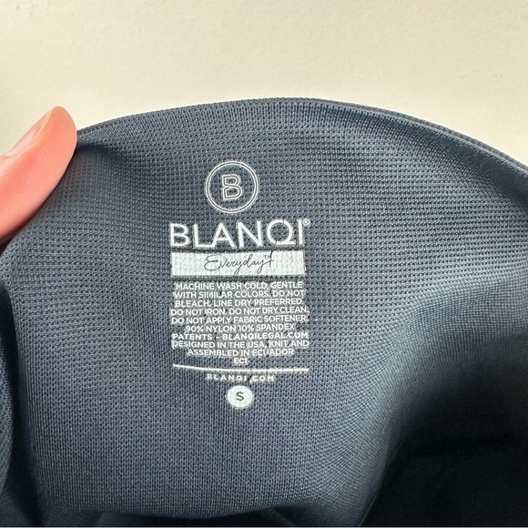 Blanqi Blue Maternity Seamless Leggings Size Small - Picture 4 of 4